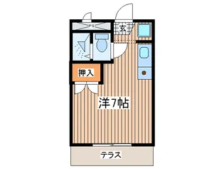 ヒルズカトレア1【1階】の間取り
