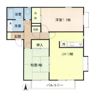 スリムウェル9ーII【2階】の間取り