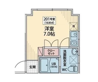 シェルブルー中落合【3階】の間取り