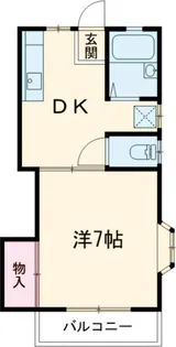 麻田ハイツB【1階】の間取り
