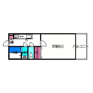 サンパティーク湊【2階】の間取り