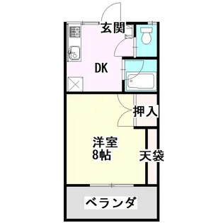 クリーンハイツ・スリー【2階】の間取り