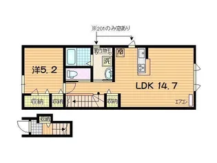 MITAKE SOLEIL(ミタケ ソレイユ)【2階】の間取り