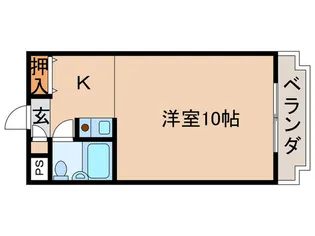 川端ハイツ【2階】の間取り