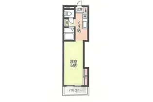 シアトリカル都賀【3階】の間取り