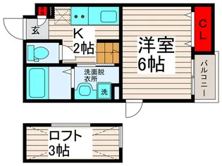 タカラコートI【2階】の間取り