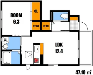 ドリームフォレストS【1階】の間取り