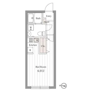 ZESTY桜新町【2階】の間取り