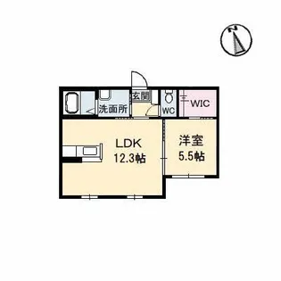 シャーメゾンラフィーネ 二番館【1階】の間取り