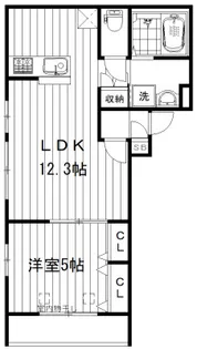 メゾン海【1階】の間取り