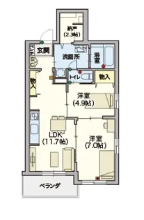 (シニア)ヘーベルVillage浦和本太【4階】の間取り