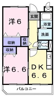 アヴェニュー K【1階】の間取り