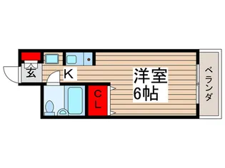 ペティパレス薬園台【4階】の間取り