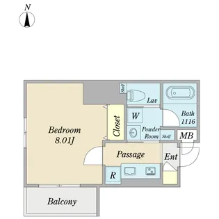 ラフィネ【4階】の間取り