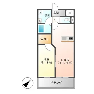 GRAN AGE【5階】の間取り