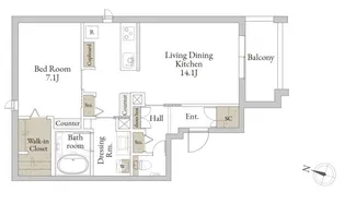 トリルーチェ 桜木町【1階】の間取り