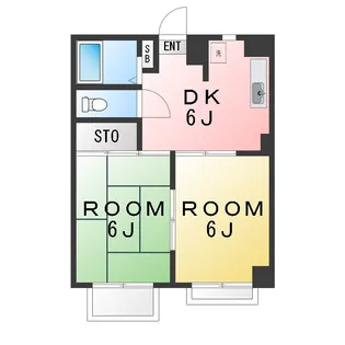 ファミール港南【2階】の間取り