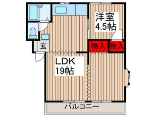 ベルシオン緑丘【2階】の間取り