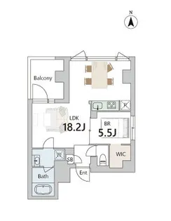 GranDuo武蔵小山4【4階】の間取り