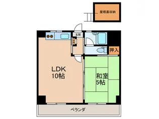 リバーサイド三和【4階】の間取り