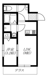 【築1年内・ペット可・ネット使い放題】 クレストパレス三郷【1階】の間取り