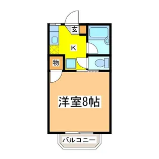 グランドハイツA棟【1階】の間取り