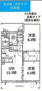 ソルト明野西【2階】の間取り