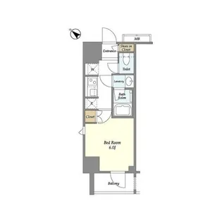リビオメゾン勝どき【12階】の間取り