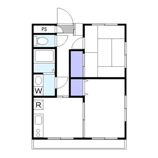 マンション大橋【1階】の間取り