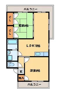 オークヒルズ707【1階】の間取り