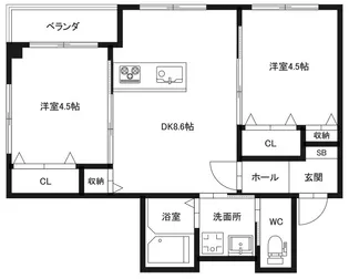 ピース・コウセイ古川【2階】の間取り
