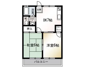 ファミーユしほみ【2階】の間取り