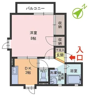 ベルメゾン【2階】の間取り