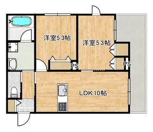仮称)木月4丁目ヘーベルメゾン【3階】の間取り