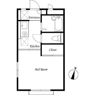 フジハイツ7号館【1階】の間取り