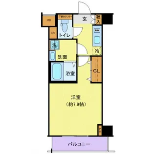 ジェノヴィア田端IIIグリーンヴェール【7階】の間取り