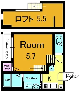 ハーモニーテラス大宅関生町【1階】の間取り