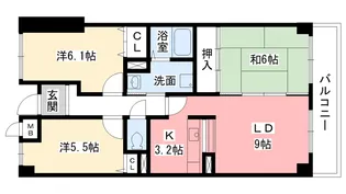 ウエストヒルズI【2階】の間取り
