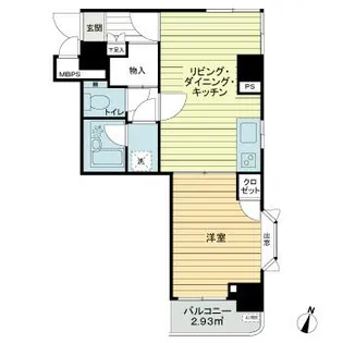 ライオンズマンション吉野町第12【5階】の間取り