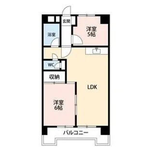 レジデンス野村【6階】の間取り