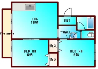 矢田マンション【3階】の間取り