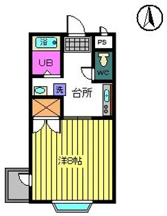 コーポサンテ【3階】の間取り