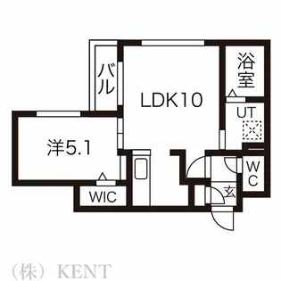 プレオン・ウエスト・ロカ【4階】の間取り