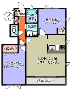 プレミア凛樹【1階】の間取り