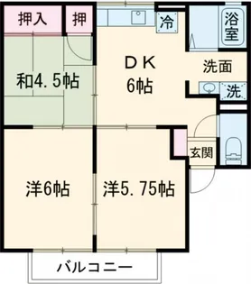 ジミニークリケット【1階】の間取り