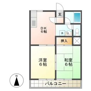 ノーブルパレス【1階】の間取り