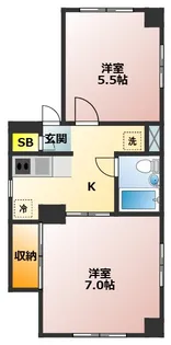 ルミエール南長崎【2階】の間取り