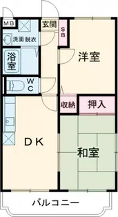 ユーミーマンション今釜新町【1階】の間取り