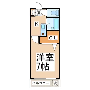 プロムナード京町台【4階】の間取り