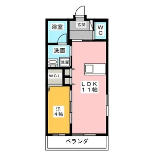 アズール【3階】の間取り